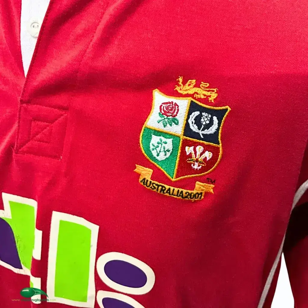 2001年 British LionsコラボラグビーシャツL希少品 2001 British Irish Lions Rugby Shirt | Old Official Adidas Jersey