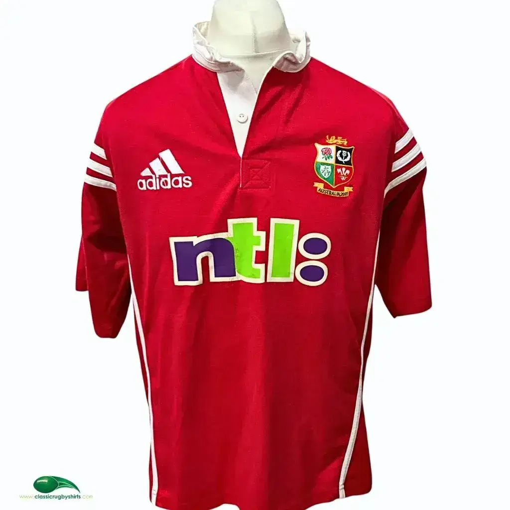 2001年 British LionsコラボラグビーシャツL希少品 2001 British Irish Lions Rugby Shirt | Old Official Adidas Jersey