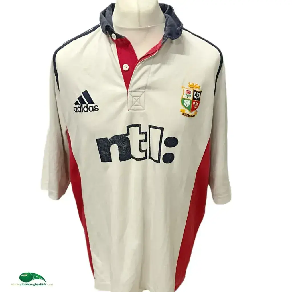 adidas British and Irish Lions ラグビーシャツ 2001 British Irish Lions Rugby Shirt - Adidas - Adults XL
