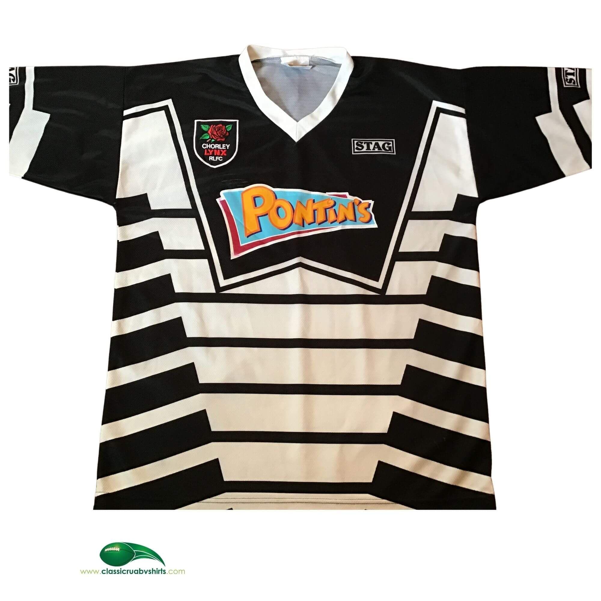 Maillot De Rugby Rare Lancashire Lynx – Cerf 1997/1999 – Homme Taille L – Stag