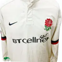 2001 England Rugby Shirt | Old Official Nike Jersey