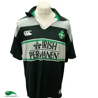 2001 Ireland Temex Player Issue Burke Rugby Union Training Shirt Large