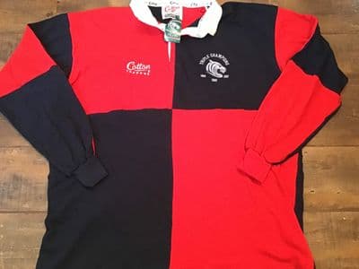 2001 Leicester Tigers BNWT L/s Triple Champions Rugby Union Shirt 2XL