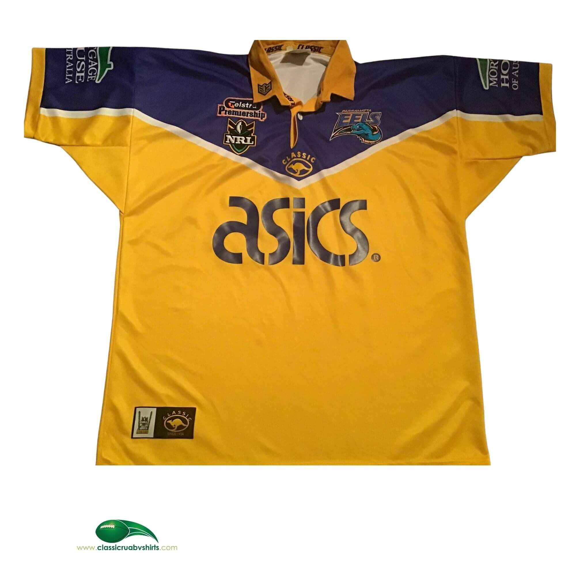 Classic Rugby Shirts 2001 Parramatta Eels Vintage Old Retro Jerseys