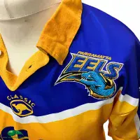 2001 Parramatta Eels Rugby Shirt | Old Official Classic Jersey