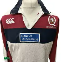 2001 Queensland Reds Rugby Shirt | Old Official Canterbury Jersey