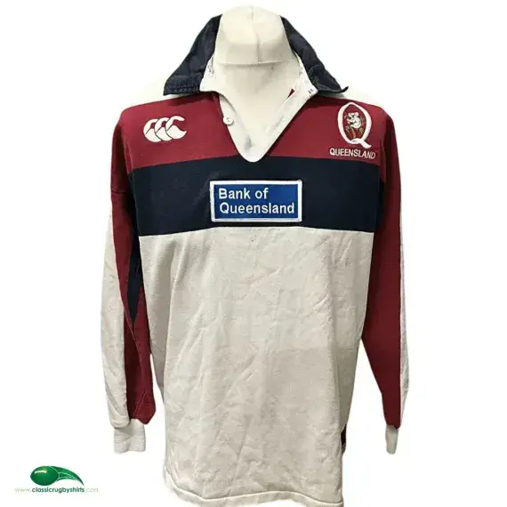 2001 Queensland Reds Rugby Shirt | Old Official Canterbury Jersey