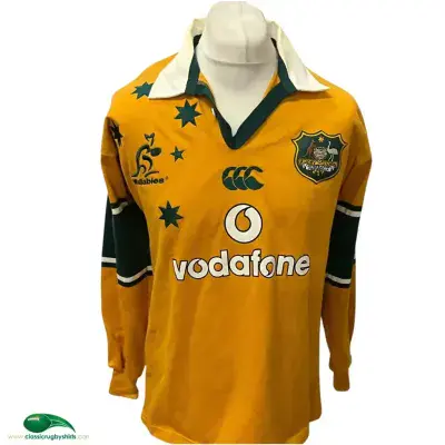 2002 2003 Australia L/s Rugby Shirt Medium Large