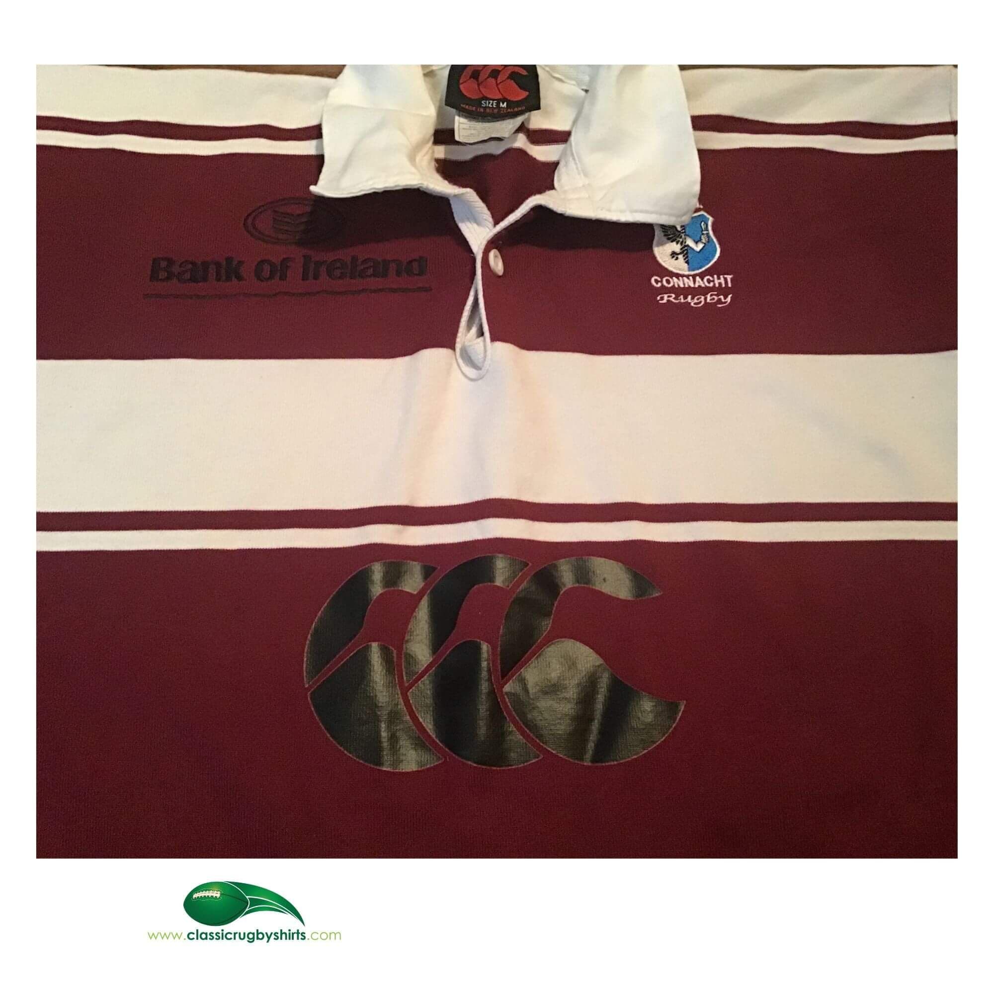 Maillot Vintage CLONTARF RUGBY 2002/2003 - Canterbury - Taille 10 - Occasion Bon état