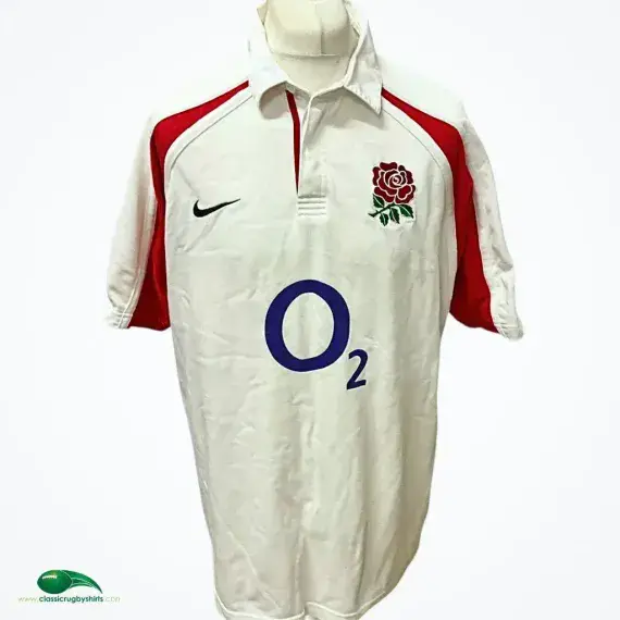 2002/03 England Rugby Shirt | Old Official Nike Jersey