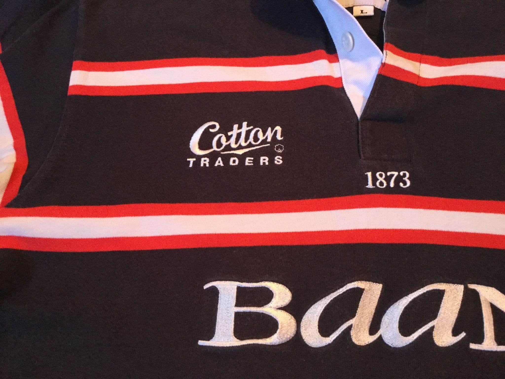 Maillot Rugby Vintage - Gloucester RFC 2002/03 - Cotton Traders - Longues Manches XL