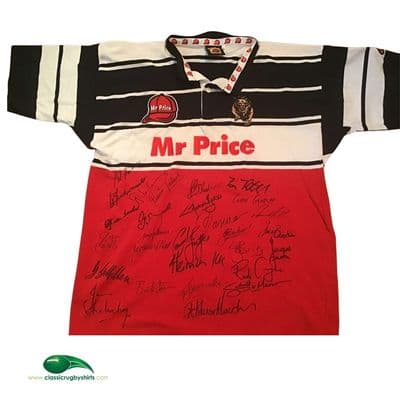 2002 2003 Golden Lions Signed Rugby Union Shirt XL