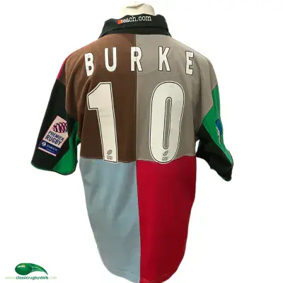 2002 2003 Harlequins Burke Match Worn Shirt Large