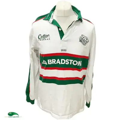 2002 2003 Leicester Tigers L/s Rugby Union Away Shirt Adults Medium