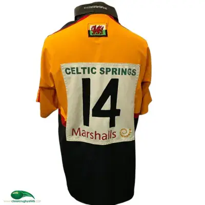 2002 2003 Newport RFC No 14 Player Rugby Union Home Shirt XL