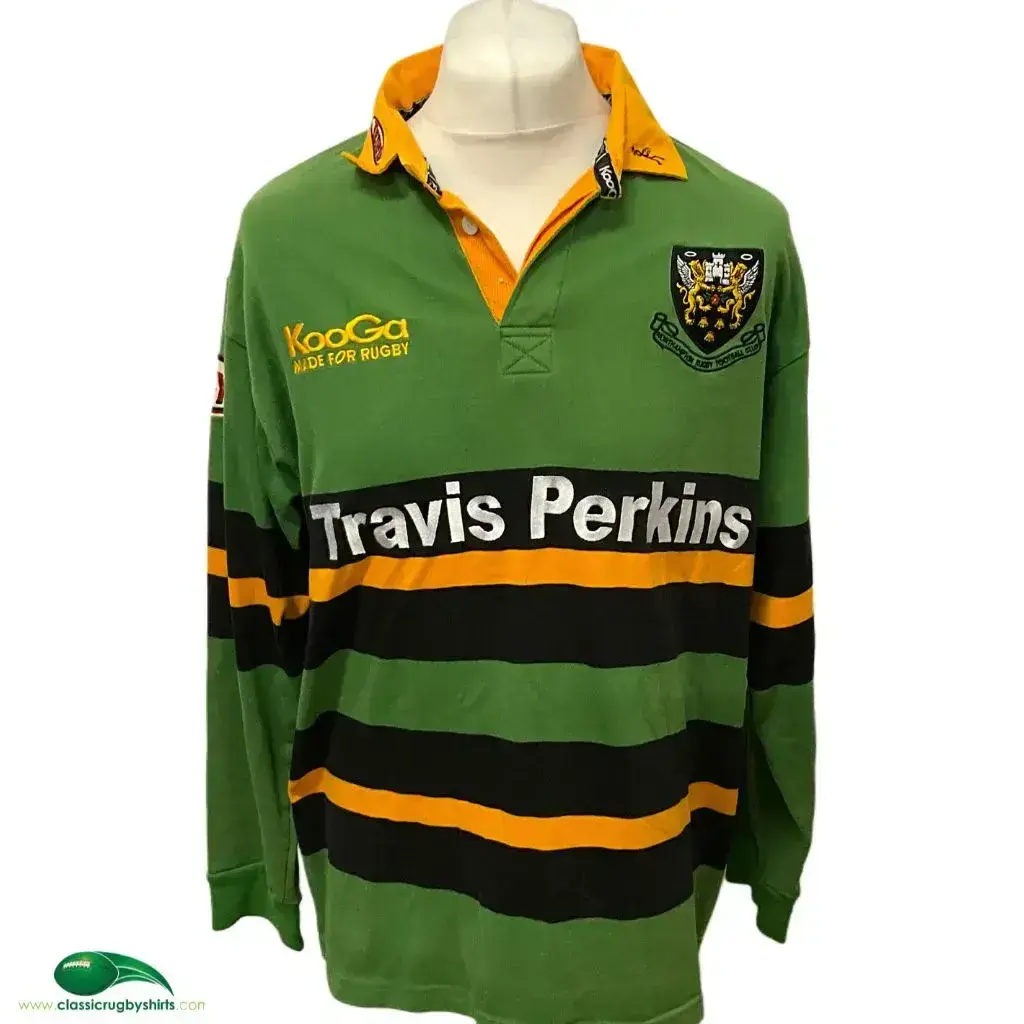 Maillot De Rugby Vintage Northampton Saints - Kooga - Coton - Taille XL - Bleu