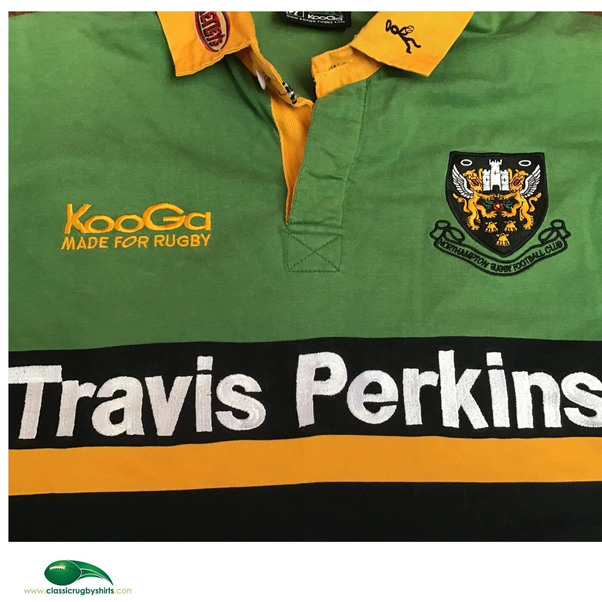 NORTHAMPTON SAINTS 2003-2004 CHANGE KOOGA RUGBY MAILLOT HAUT PETIT