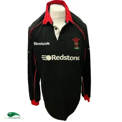 2002 2004 Wales L/s Rugby Union Away Shirt Medium XL