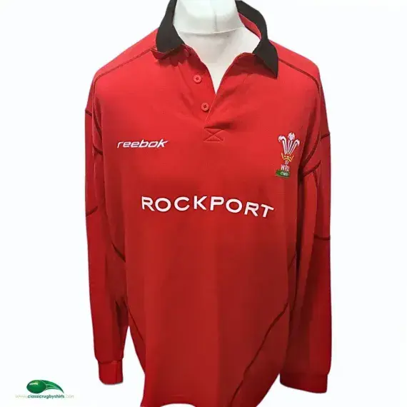 2002/04 Wales Rugby Shirt | Old Official Reebok Jersey