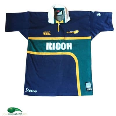 2002 Australia Sevens Temex  Rugby Union Shirt Medium
