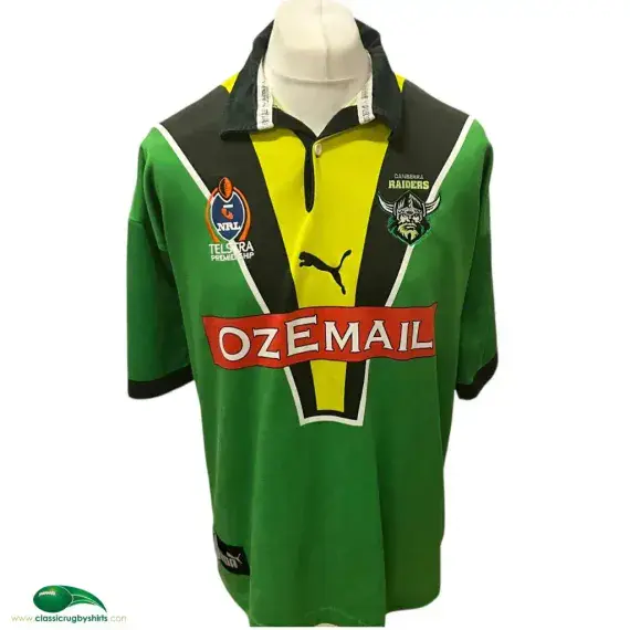 2002 Canberra Raiders Classic Rugby Shirts | Vintage Old Jerseys