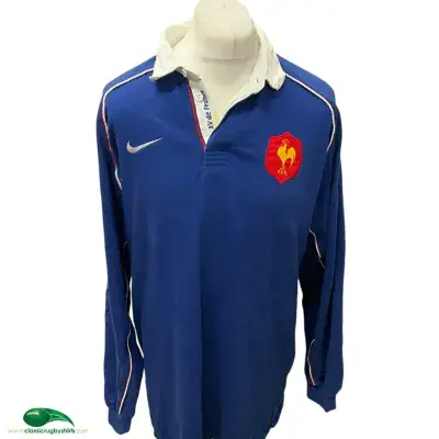 2002 France Home L/s Rugby Union Shirt 2XL