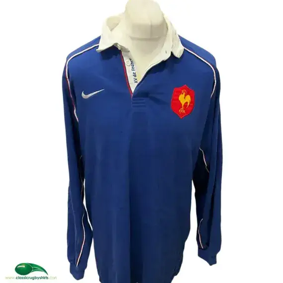 2002 France Rugby Shirt - Classic Nike Old Jerseys