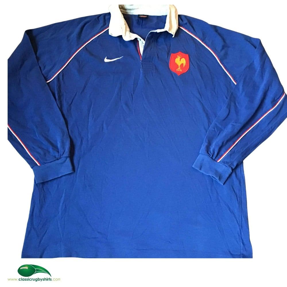 maillot rugby vintage France 2002 HOME – Football Shirt Vintage