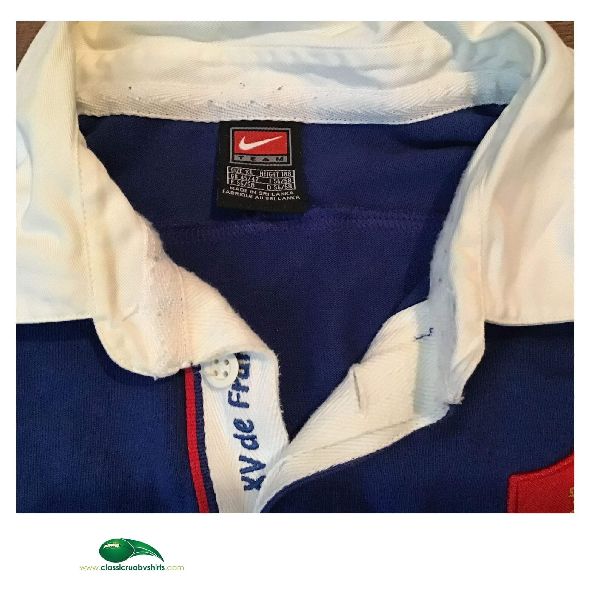 Maillot Equipe de France de Rugby vintage (six nations 2002