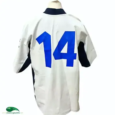 2002 Italy Match Worn v Scotland Rugby Shirt 2XL