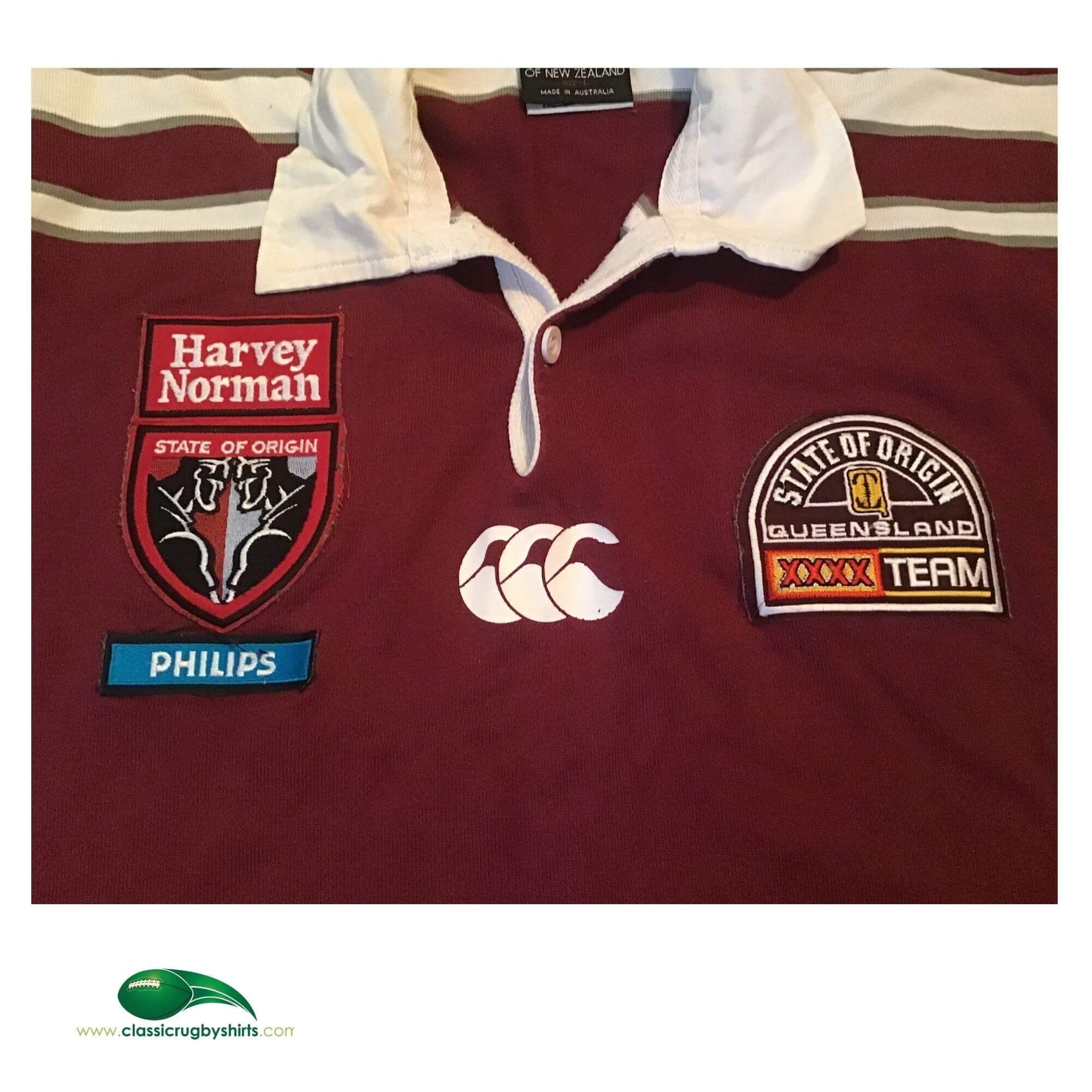 Old Rugby Shirts 2002 Queensland Origin Vintage Jerseys