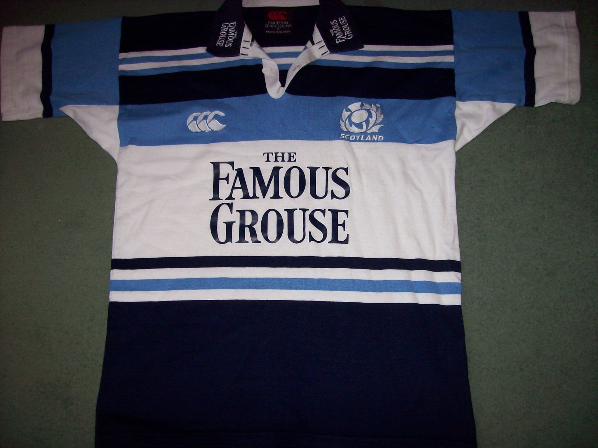 Maillot De Rugby Écosse Vintage 2002 Canterbury - Taille S - Original