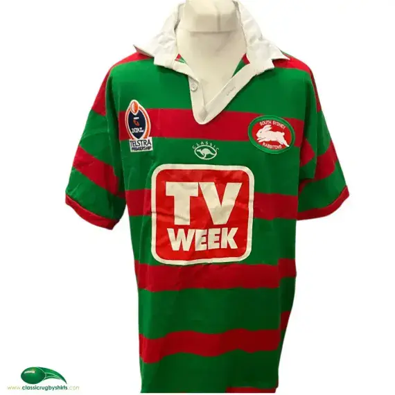 2002 South Sydney Rabbitohs Classic Rugby Shirt | Old Official Vintage Jersey
