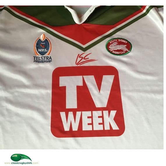 Maillot Vintage South Sydney Rabbitohs ISC – Taille Medium, Rugby NRL, Occasion