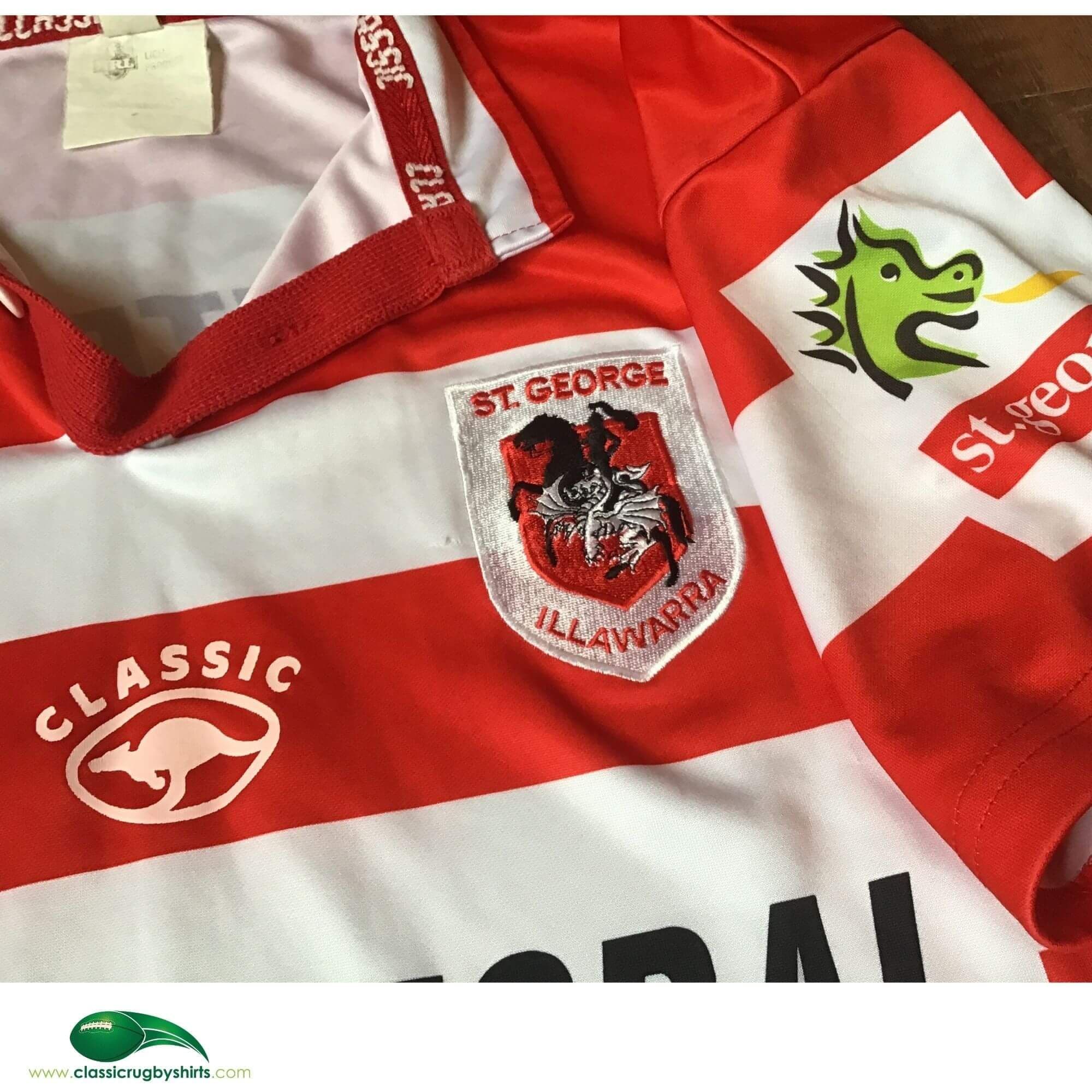 Old Rugby Shirts | 2001 St George Illawarra Vintage Jerseys
