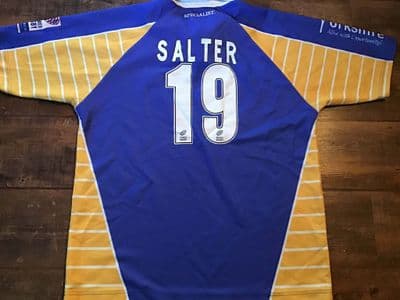 2003 2004 Leeds Tykes Salter No 19 Rugby Union Shirt 2XL