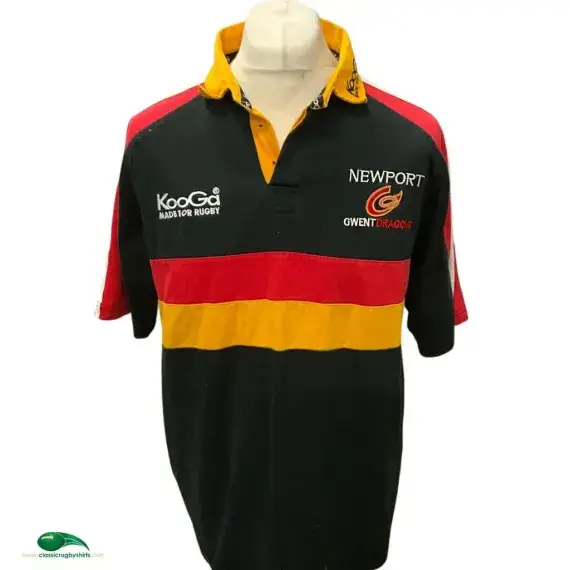 2003/04 Newport Gwent Dragons Rugby Shirt | Old Official Kooga Jersey
