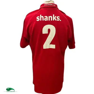 2003 2004 Scarlets No 2 Players Match Rugby Shirt 2XL