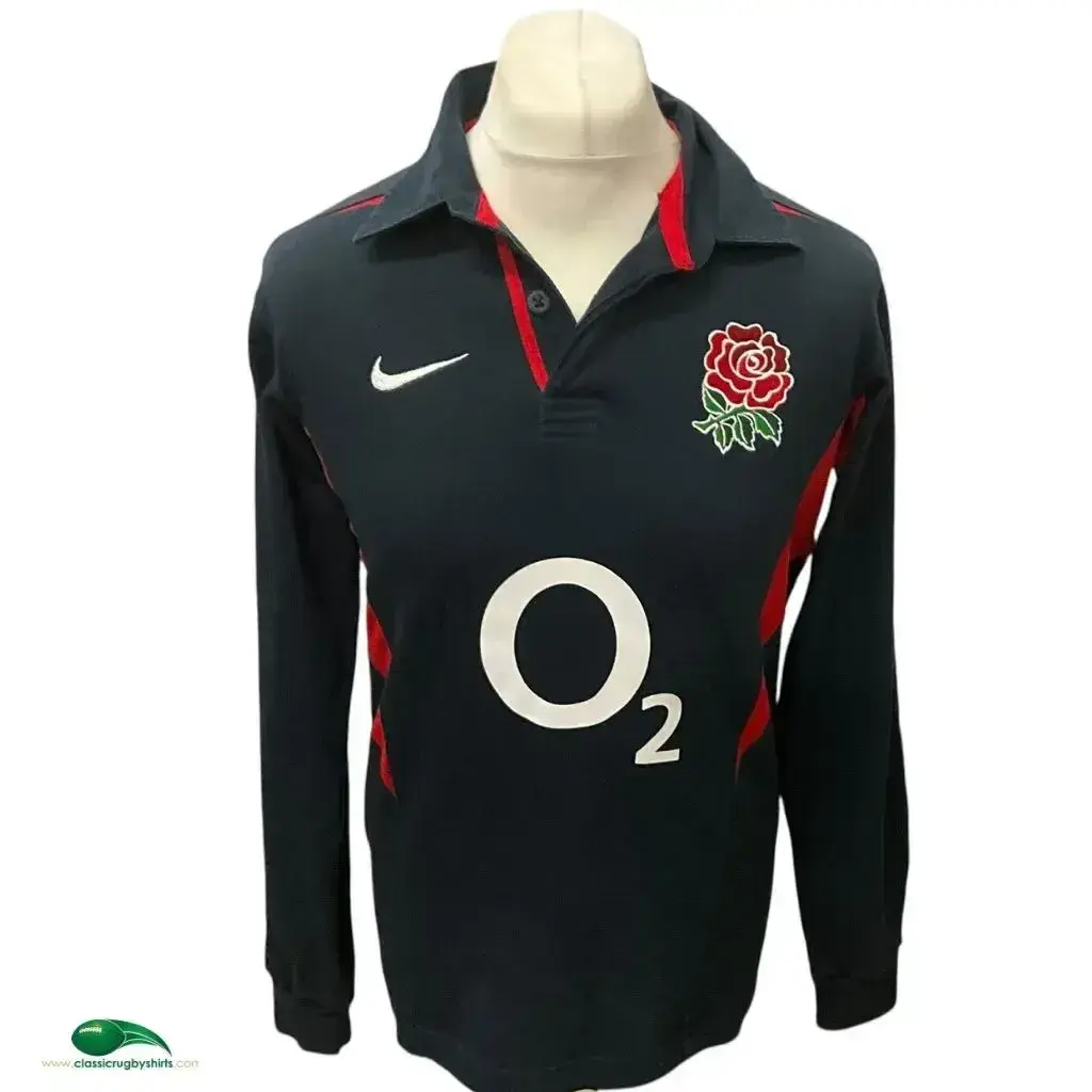 T*R様 イングランド 2003-05 ラグビー O2 M 綿 未使用 Engl 2003/05 England Classic Rugby Shirts | Vintage Old Jerseys