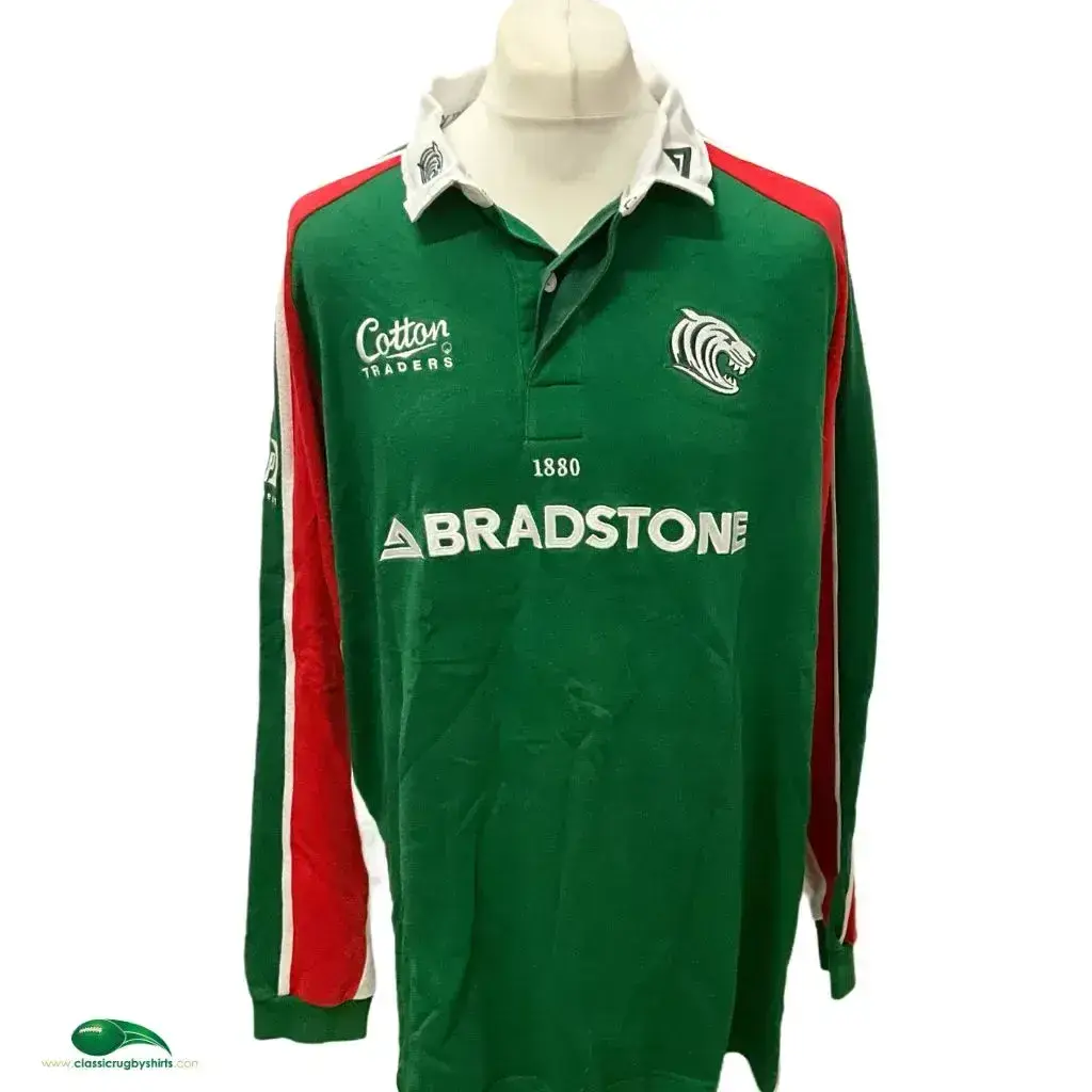 Maillot Rugby Leicester Tigers 2003/2004 Coton Traders - Taille M, Manches Longues, Occasion Très Bon état
