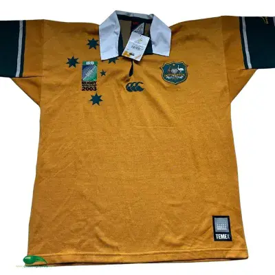 2003 Australia BNWT World Cup Rugby Union Temex Shirt Large XL