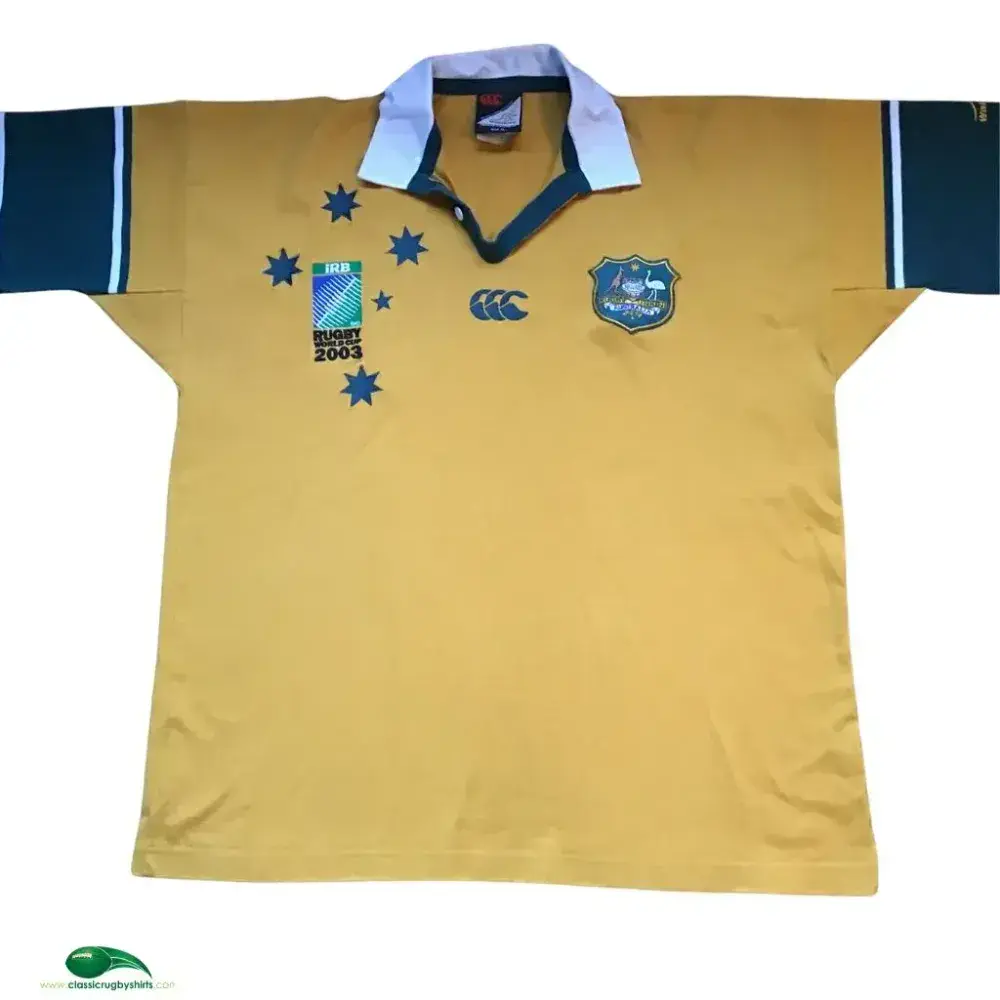World Cup Rugby Shirts | 2003 Australia RWC Old Vintage Jersey World Cup Rugby Shirts | 2003 Australia RWC Old Vintage Jersey