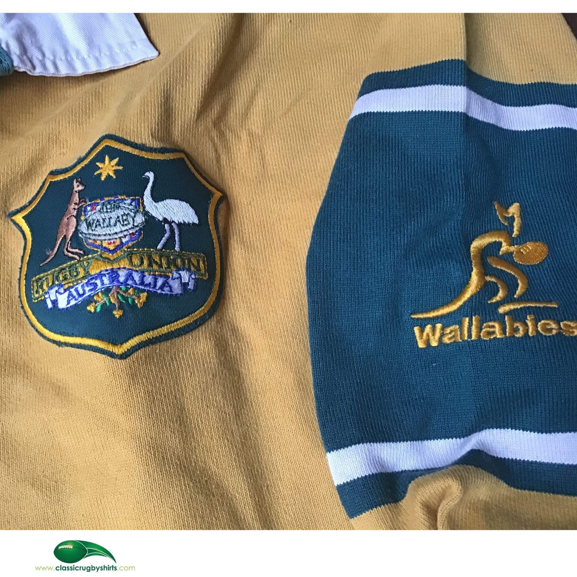 Maillot De Rugby Australie Coupe Du Monde 2003 - Produit Officiel Brodé, Taille XXL