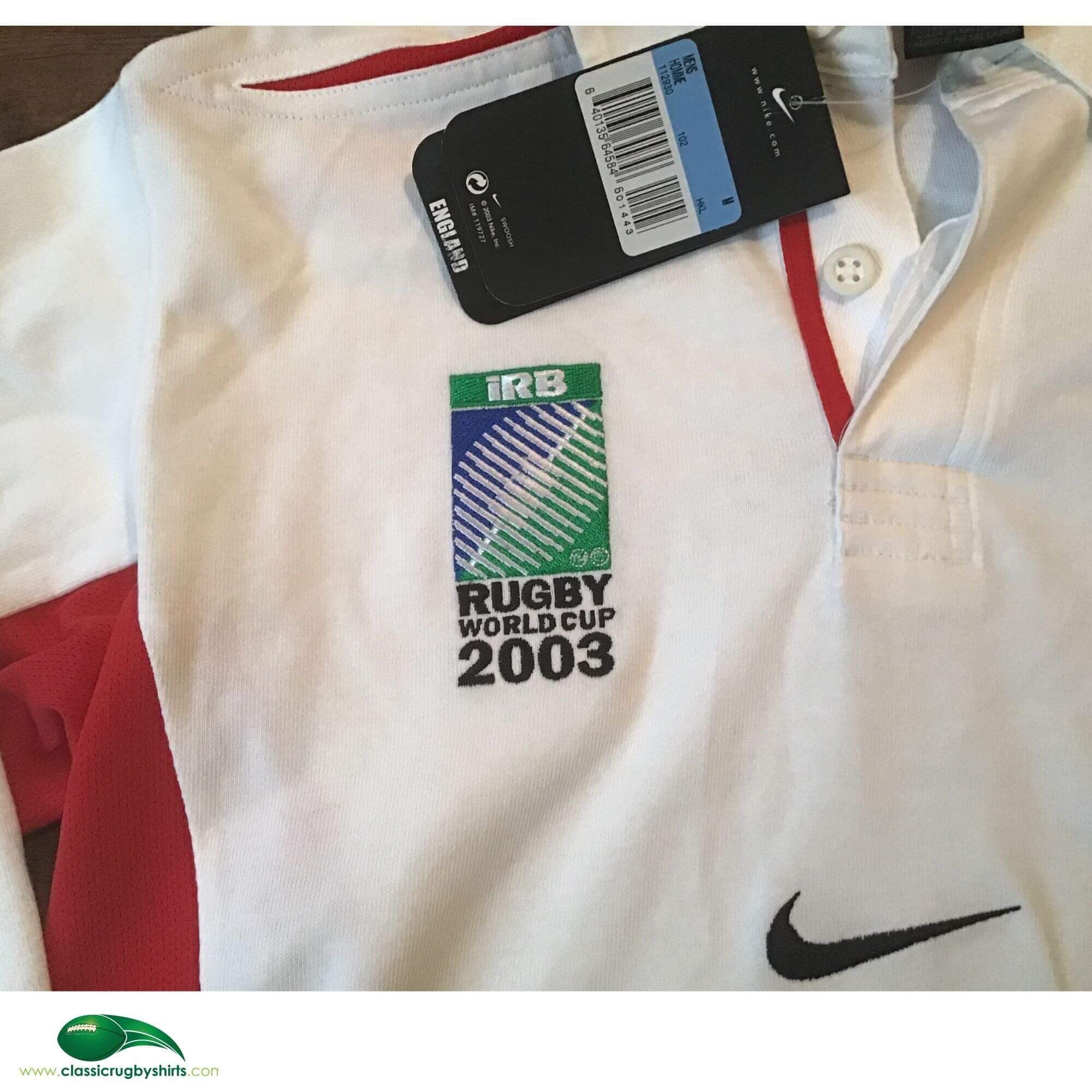 World Cup Rugby Shirts | 2003 England RWC Champions Vintage Old