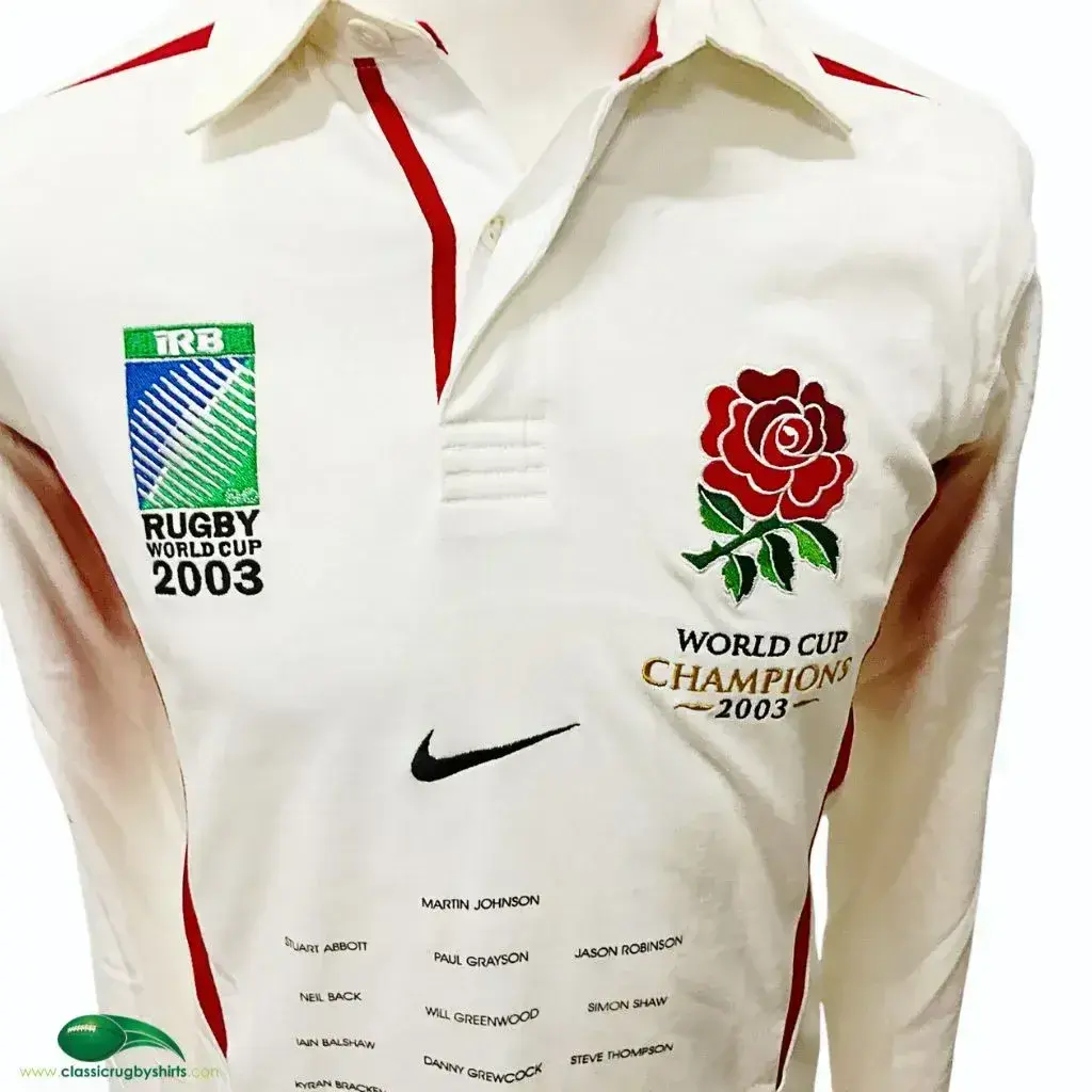2003 England RWC Rugby Shirt | Official Nike Jersey