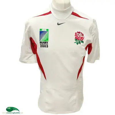 2003 England World Cup Player Issue Rugby Union Home Shirt XL