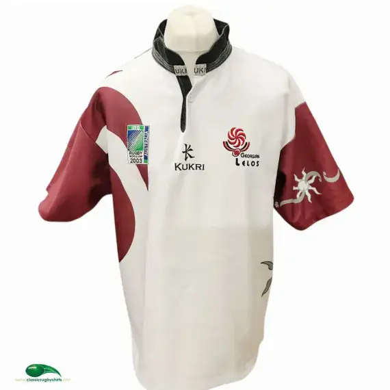 2003 Georgia RWC Rugby Shirt | Old Official Kukri Vintage Jersey