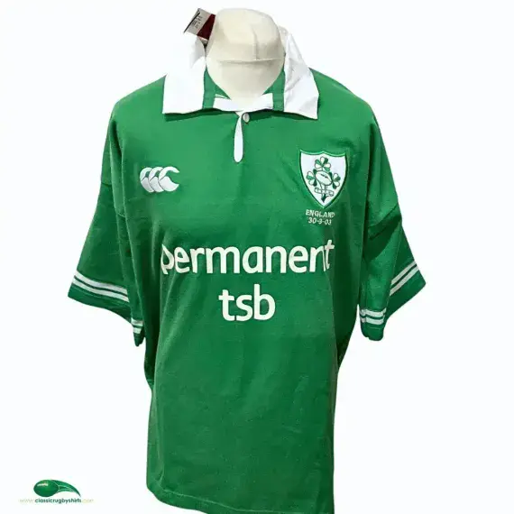 2003 Ireland Rugby Shirt | Old Official Canterbury Jersey
