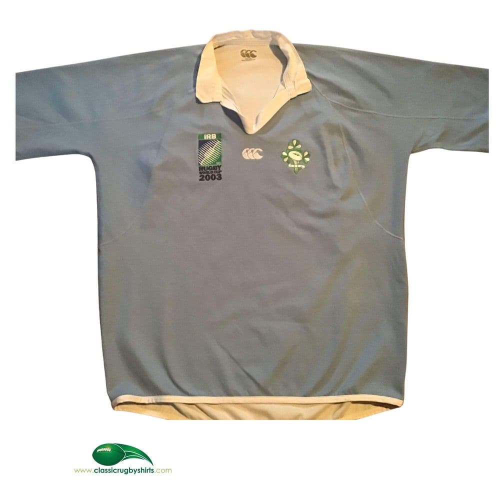 World Rugby Shirts 2003 Ireland Old Vintage RWC Jerseys