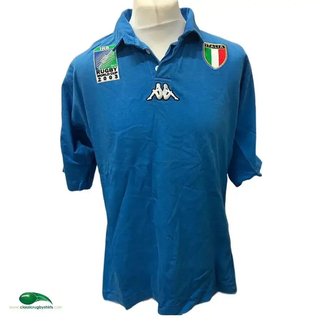 Maillot rugby ITALIE n°3 vintage maglia ITALIA CASTROGIOVANNI